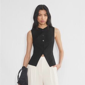 WORN ONCE Aritzia Wilfred Regal Vest - Colour Black - Size 8